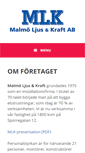 Mobile Screenshot of mlk.se