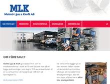 Tablet Screenshot of mlk.se
